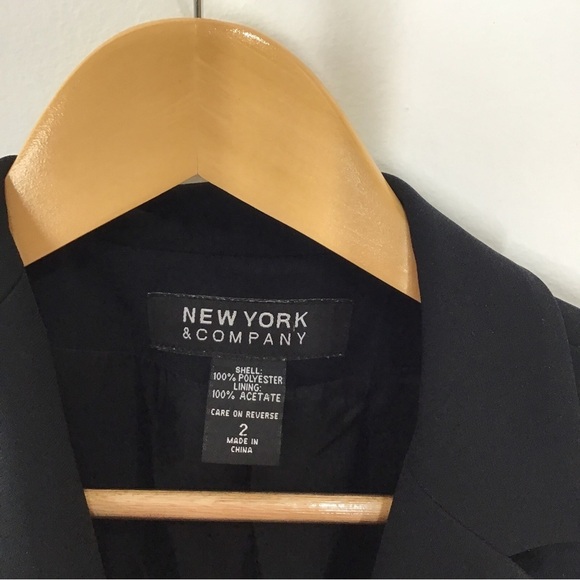 New York & Company Black Blazer Size 2 - Picture 2 of 5